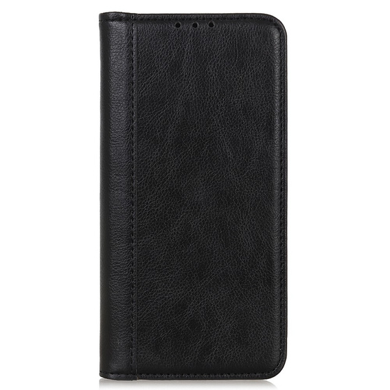 Flip case for Honor 200 Pro 5G, Split Leather, black