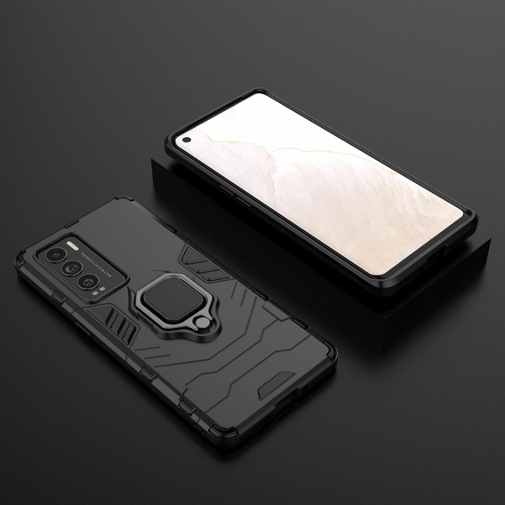 Case for Realme GT Explorer Master, Kickstand Ring, black