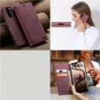 CASEME case for Huawei P30 Pro, Leather Wallet Case, maroon