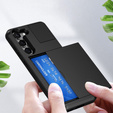 Case for Samsung Galaxy S23, Sliding Card Holder, black