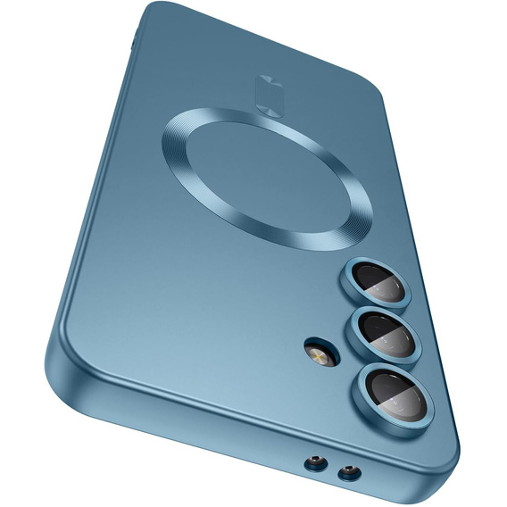 Case for Samsung Galaxy S25 FE, ColorMag, for MagSafe, blue