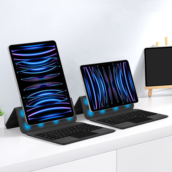 Keyboard Case for iPad Pro 11" 2024, Magnetic Keyboard Touchpad, black