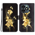 Flip case for Infinix Hot 40i, Wallet, Butterfly rose