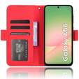Flip case for Samsung Galaxy A56, Card Slot, red