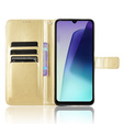 Flip case for Xiaomi Redmi 14C / Xiaomi Poco C75, Crazy Horse Wallet, gold