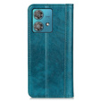 Case for Motorola Moto G84 5G, Wallet Litchi Leather, green
