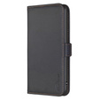Flip case for Samsung Galaxy A15, BINFEN Wallet, black + 9H glass