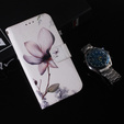 Flip case for Oppo A17, Wallet, kwiat, white