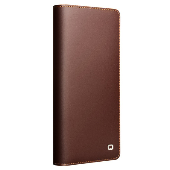 Flip case for Samsung Galaxy S25 Ultra, QIALINO Leather Wallet, black