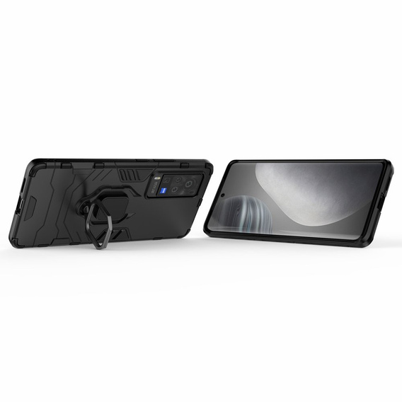 Case for Vivo X60 Pro 5G, Kickstand Ring, black