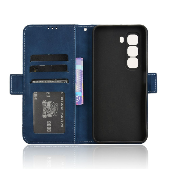 Flip case for Infinix Hot 50 Pro+ 4G, Card Slot, dark blue