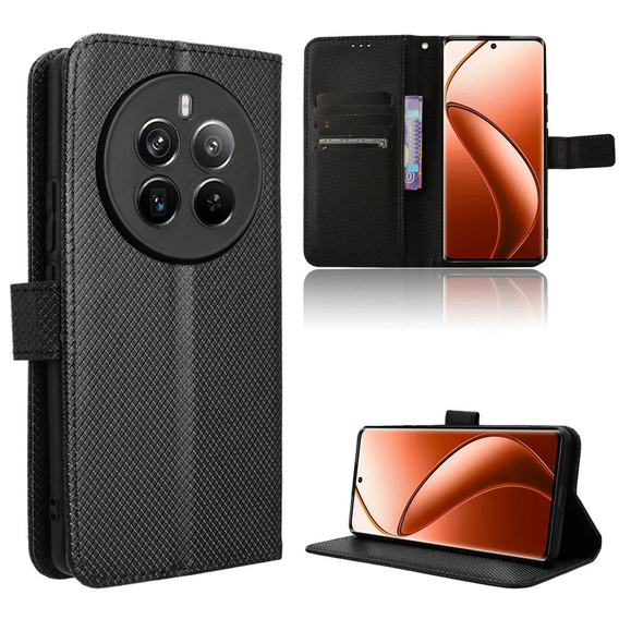 Flip case for Realme 12 Pro 5G / 12 Pro+ 5G, Wallet Smart Magnet, black