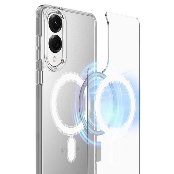 Case for Samsung Galaxy S25 Edge, Fusion Hybrid, for MagSafe, transparent