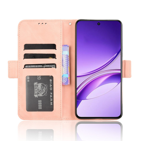 Flip case for Vivo V50 Lite 4G / 5G, Card Slot, pink