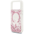 GUESS Resin Bottom Glitter MagSafe Case for iPhone 17 Pro