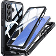Shockproof case with glass, for MagSafe for Samsung Galaxy S26 Plus, black