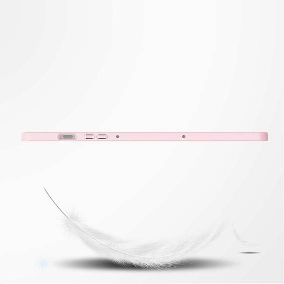 Case for Samsung Galaxy Tab S10 FE+ Plus, Smartcase Hybrid, with stylus space, pink