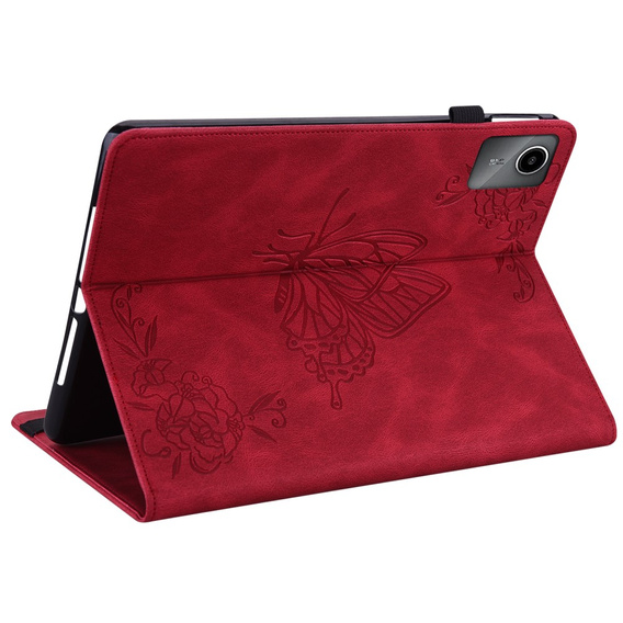 Case for Lenovo Tab M11, Butterfly, red