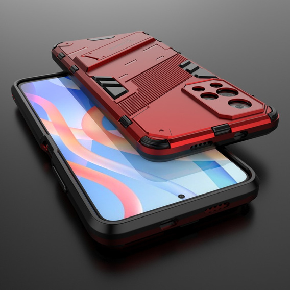 Case for Xiaomi Poco M4 Pro 5G / Note 11S 5G, Military kickstand, blue