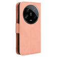 Flip case for Xiaomi 14 Ultra, Card Slot, pink
