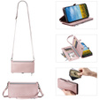 Flip case for Xiaomi Redmi 14C / Xiaomi Poco C75, Wallet Zipper Pocket, pink