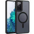 Case for Samsung Galaxy S20 FE, for MagSafe, ERBORD Matt Case, black + Screen Glass