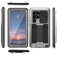 Armored case for Samsung Galaxy S24 Ultra, R-JUST, silver