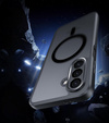 Case for Samsung Galaxy A26, for MagSafe, ERBORD Matt Case, black + Screen Glass