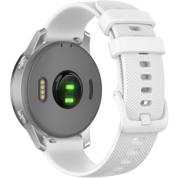 Silicone strap for 18mm do Garmin Vivomove 3S / Vivoactive 4S, White
