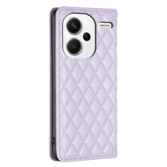 Flip case for Xiaomi Redmi Note 13 Pro+, Wallet, BINFEN COLOR, purple