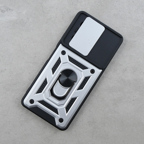Case for Infinix Note 30 Pro, CamShield Slide, silver