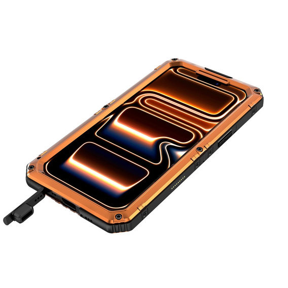 IP68 waterproof case for iPhone 17 Pro Max, orange
