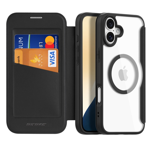 Dux Ducis Case for iPhone 16, Skin X Pro, MagSafe, black