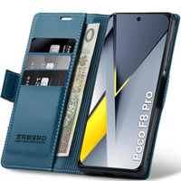 ERBORD Glossy Litchi flip case for Xiaomi Poco F8 Pro