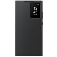 Original Samsung Case for Galaxy S24 Ultra, S View Wallet Cover, black