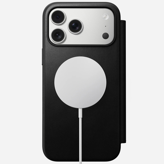 Nomad case for iPhone 17 Pro Max, Modern Leather Folio, black