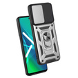 Case for Samsung Galaxy M52 5G, CamShield Slide, silver
