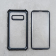 Case for Samsung Galaxy S10 Plus, Dexnor Full Body Rugged, transparent / black