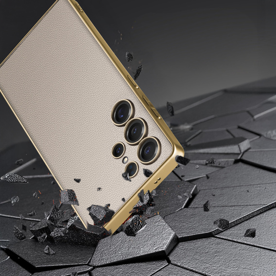 Case for Samsung Galaxy S25 Ultra, GKK Leather, titanium grey