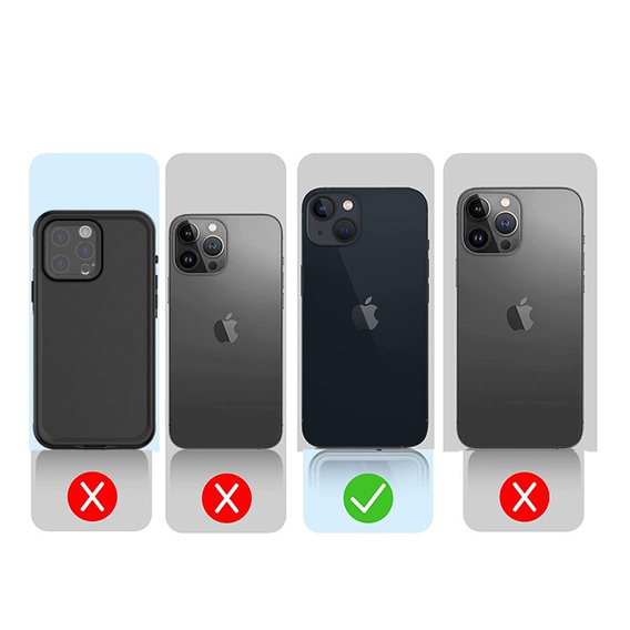 IP68 Waterproof Case for iPhone 15 Plus, black