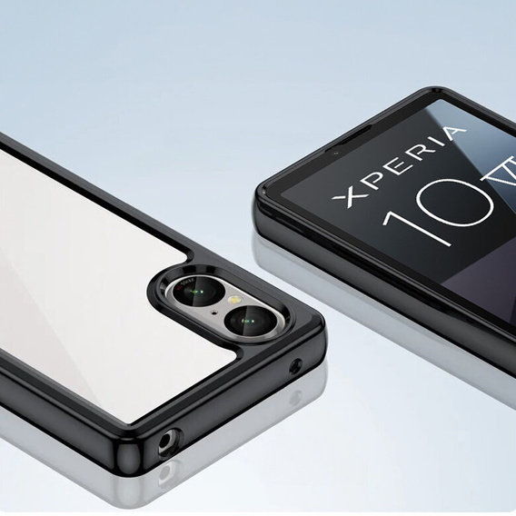 Case for Sony Xperia 10 VI, Fusion Hybrid, transparent / black