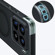 Case for Xiaomi 15, for MagSafe, ERBORD Matt Case, black + Screen Glass