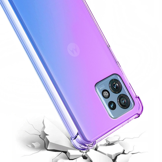 Case for Motorola Edge 40 Pro, Gradient Dropproof, Purple / blue