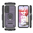 Case for Samsung Galaxy M34, KickStand Camera Lens, purple