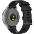 Silicone strap for 18mm do Garmin Vivomove 3S / Vivoactive 4S, Black