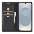 Flap case for Samsung Galaxy S25 Edge, Carbon LC.IMEEKE, black