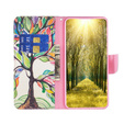 Flip case for Realme C53 4G, Wallet, tree of life, white
