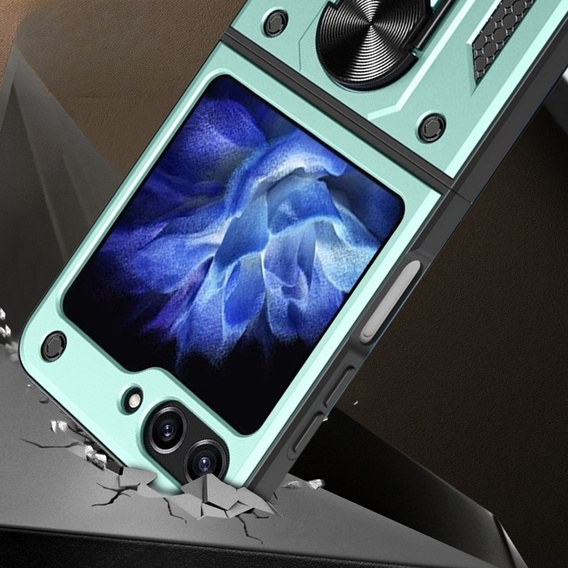 Armor Case for Samsung Galaxy Z Flip5 5G, Nox Case Ring, green
