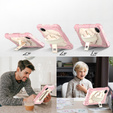 Children's case for Xiaomi Redmi Pad SE 8.7", armored with strap, pink