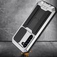 Armored case for Samsung Galaxy S23 Plus, R-JUST CamShield Slide, silver